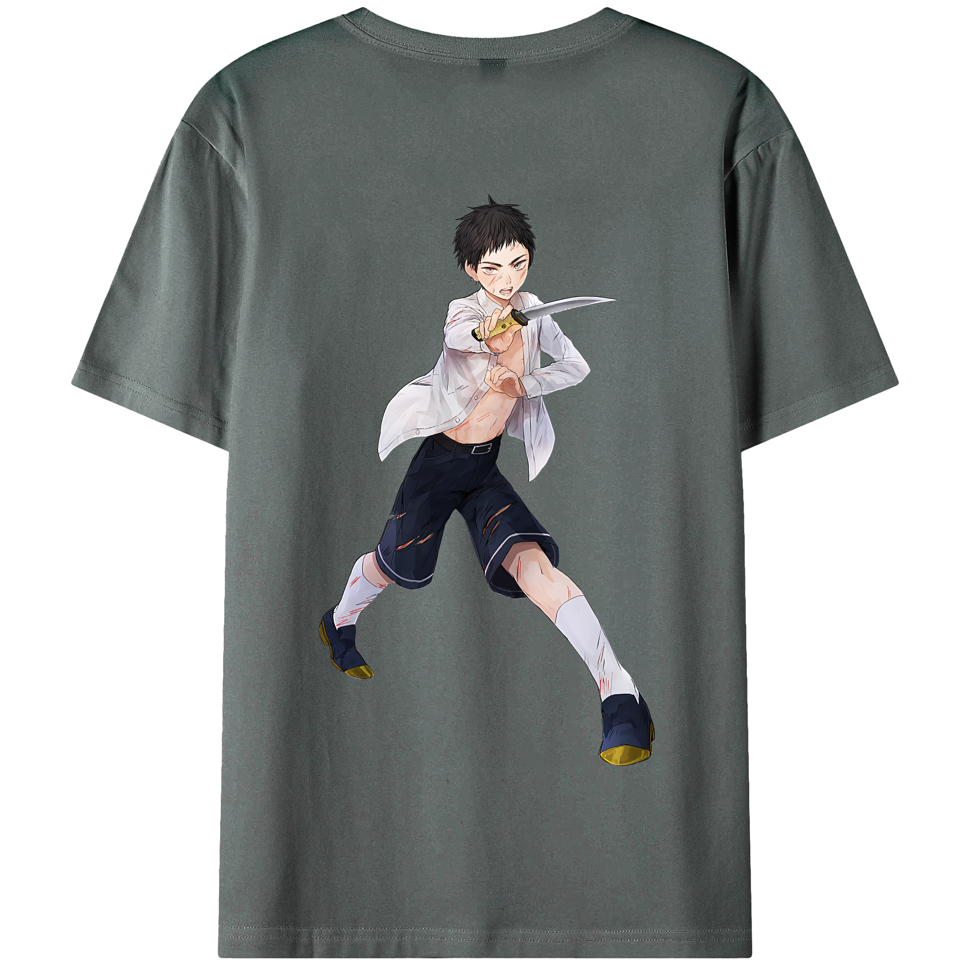 （画像用） 刀剣乱舞 Touken Ranbu 綿100％半袖Tシャツ（背面プリント）